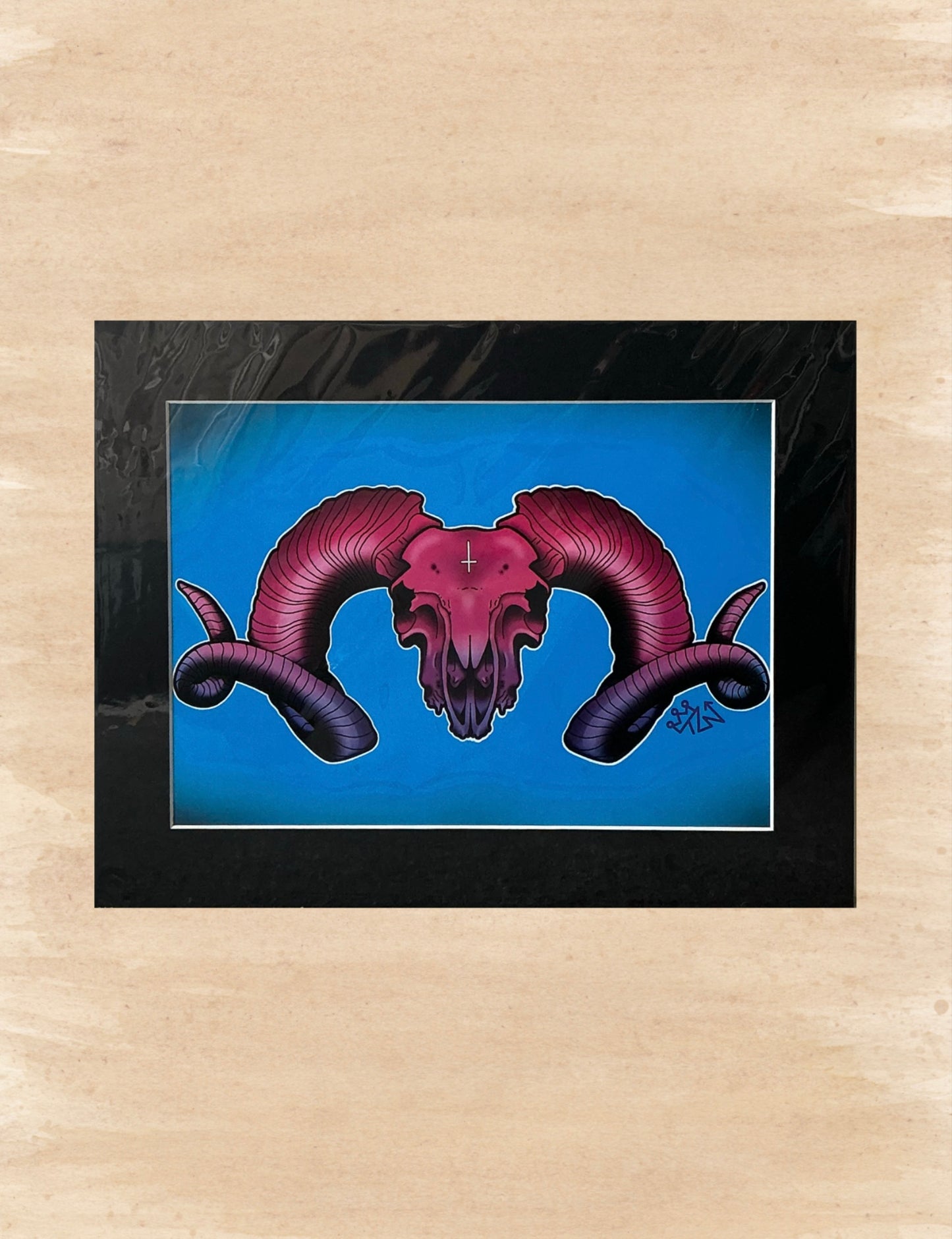 “Ram Skull” Print