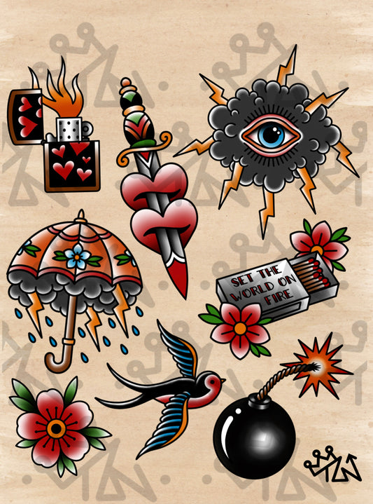 “Trad Flash” Print