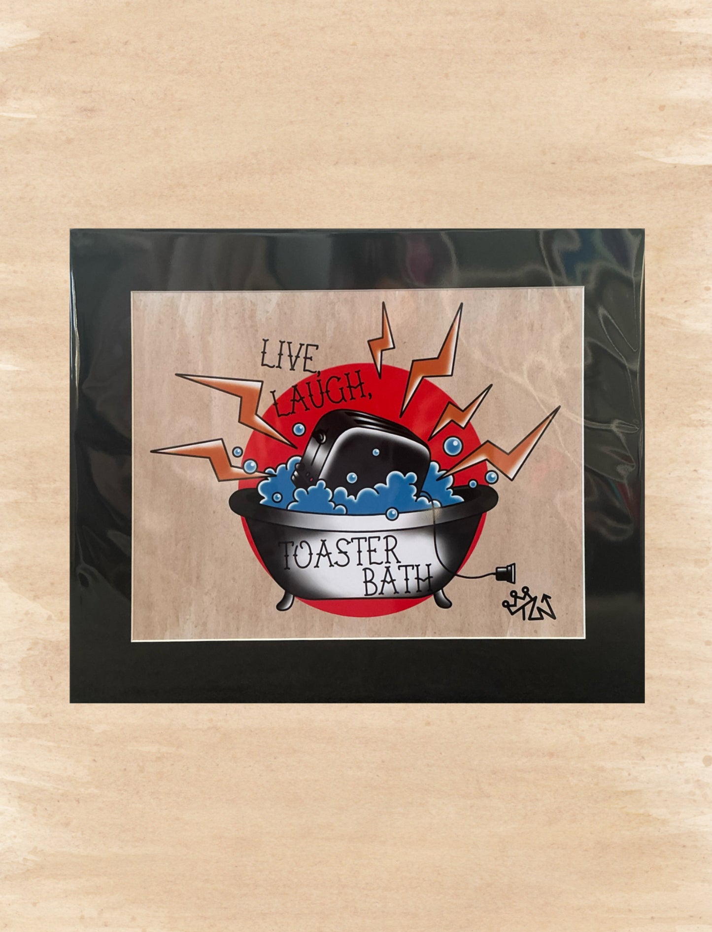 “Live, Laugh, Toaster Bath” Print