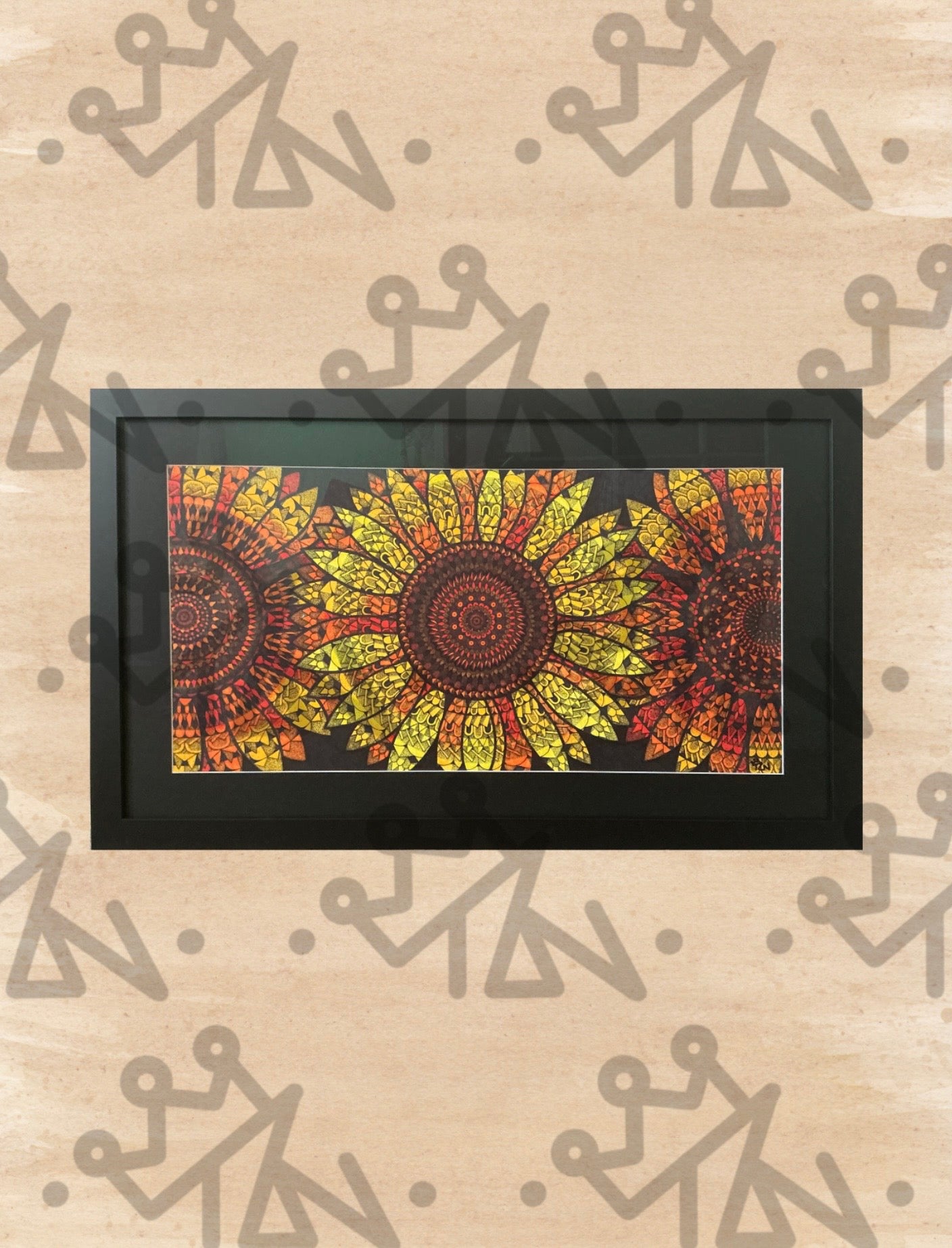 “Sunflowers” Framed Original