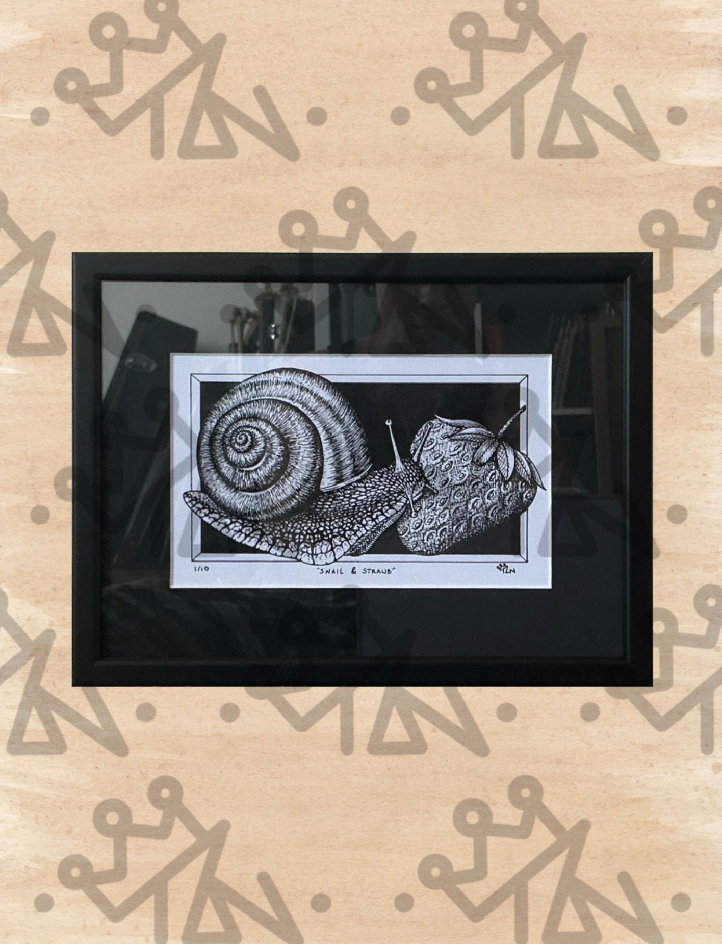 “Snail & Strawb” Framed Limited Edition Print