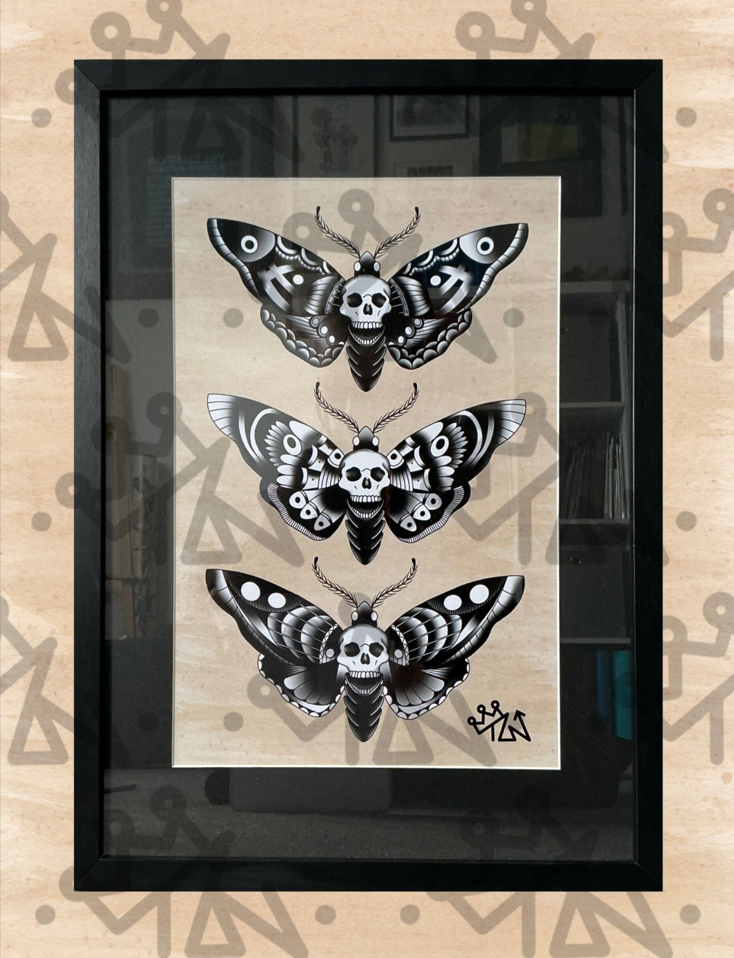 “Moths” Framed Print