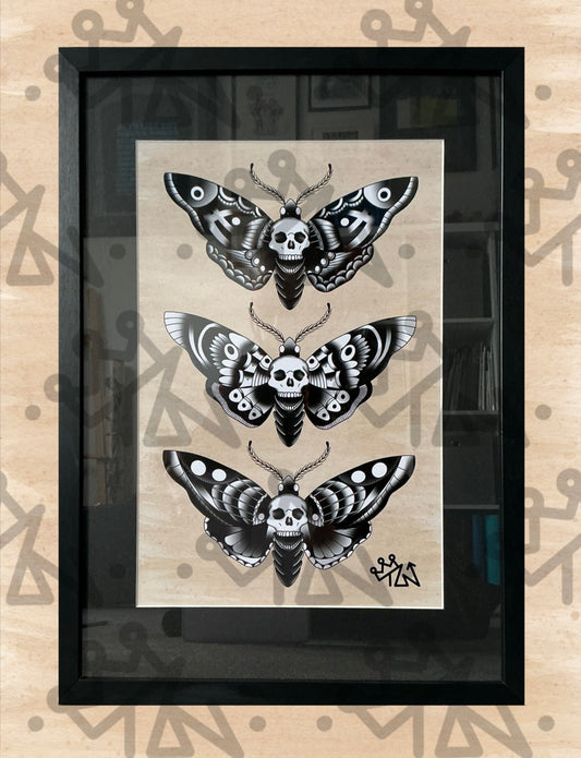 “Moths” Framed Print