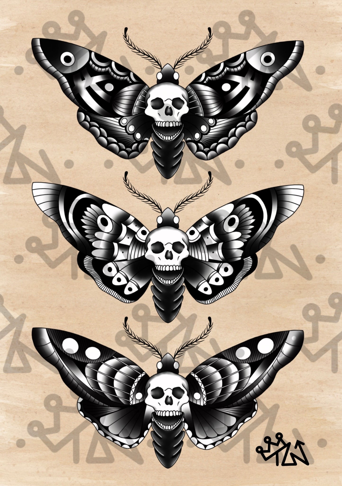 “Moths” Framed Print
