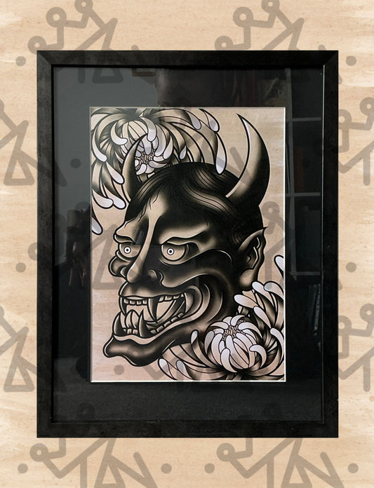 “Hannya 2” Framed Print