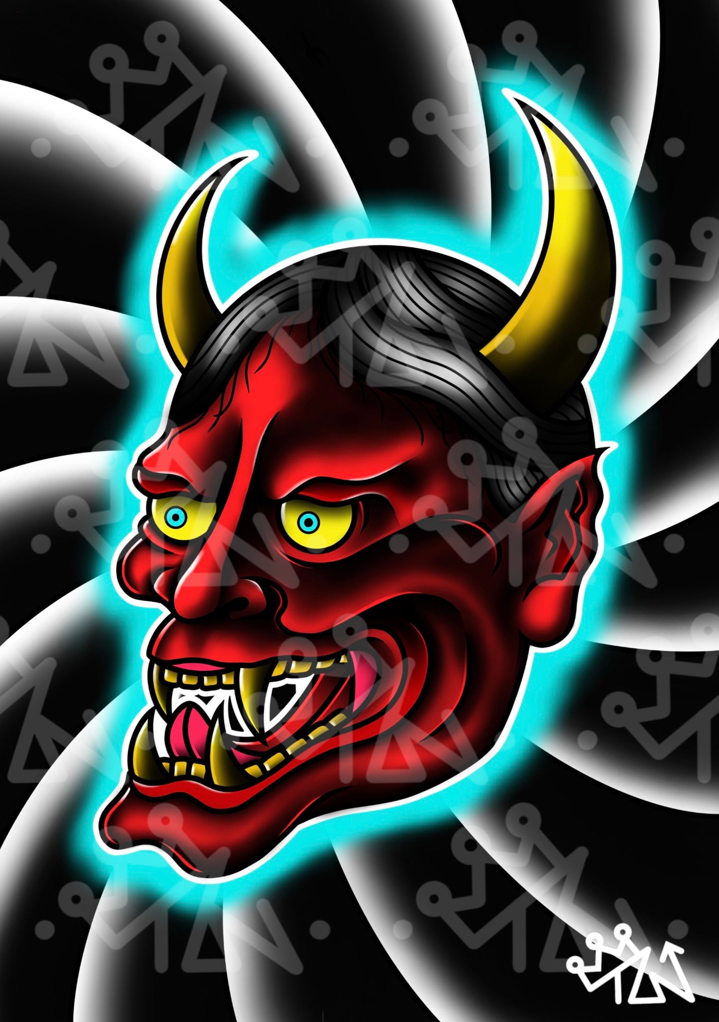 “Hannya” Print