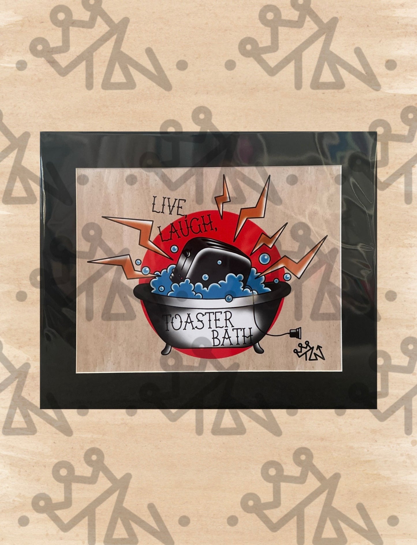 “Live, Laugh, Toaster Bath” Print