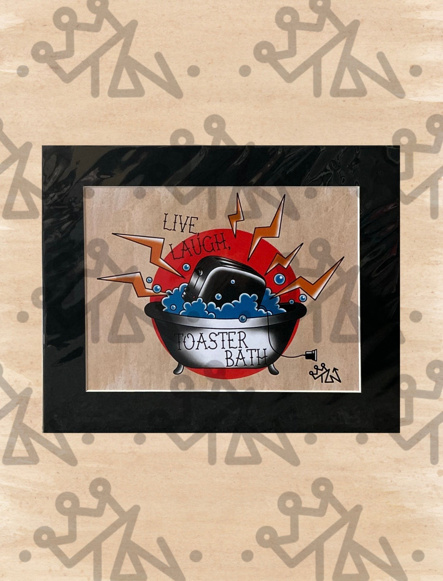“Live, Laugh, Toaster Bath” Print