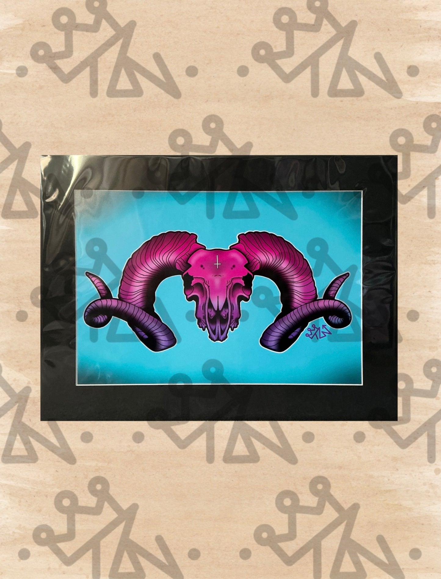 “Ram Skull” Print