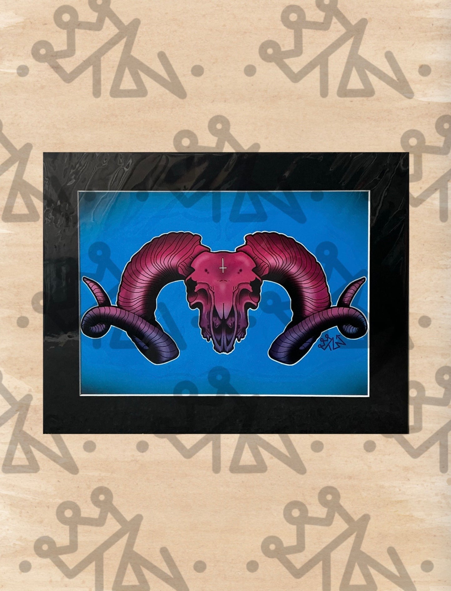 “Ram Skull” Print