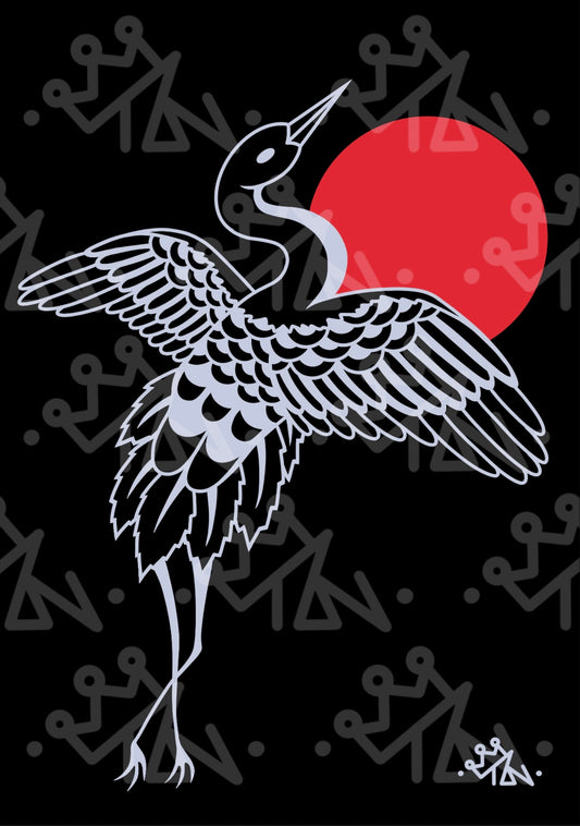“Rising Crane” Print