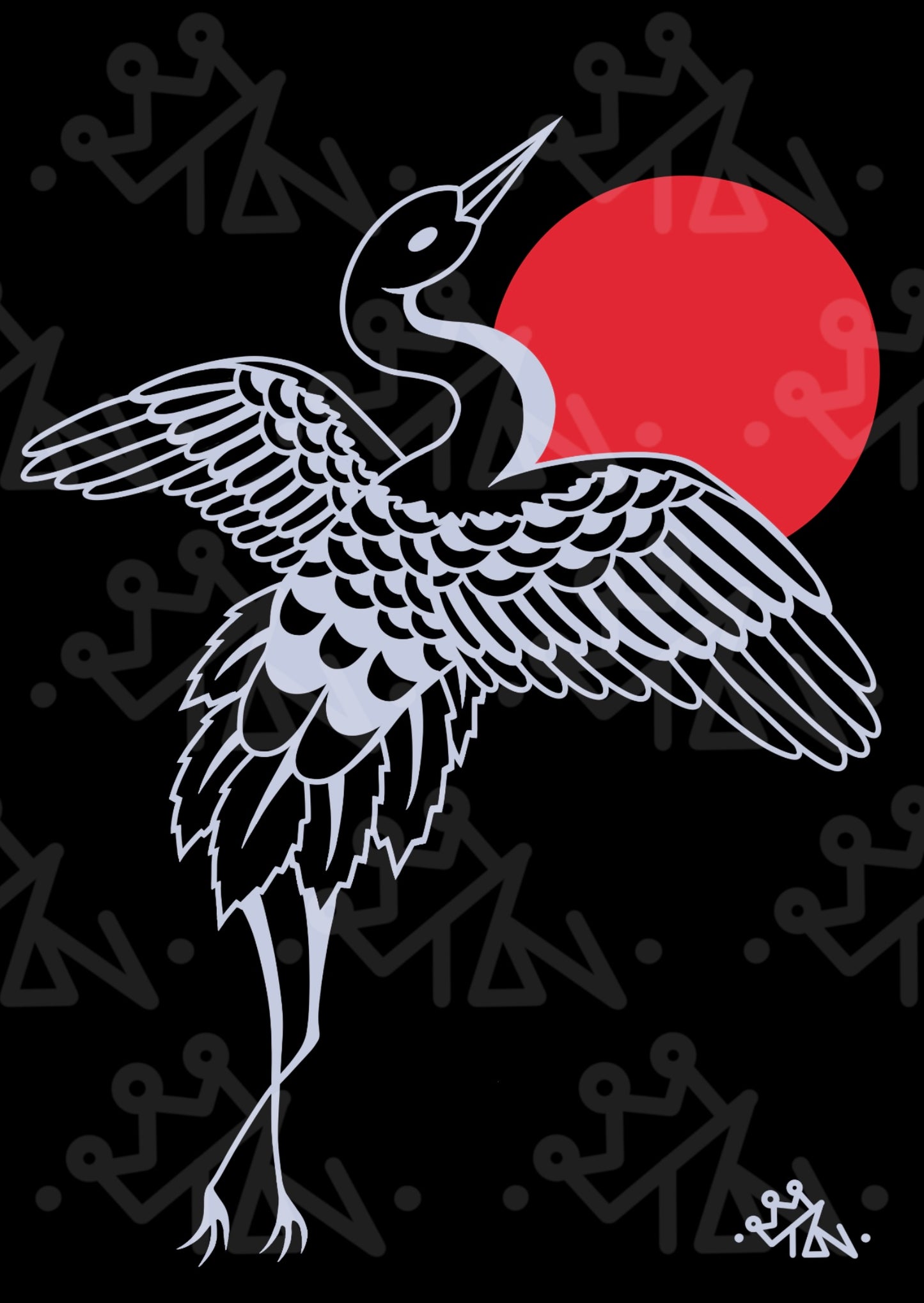 “Rising Crane” Print